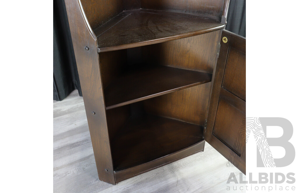 Ercol Open Faced Corner Cabinet