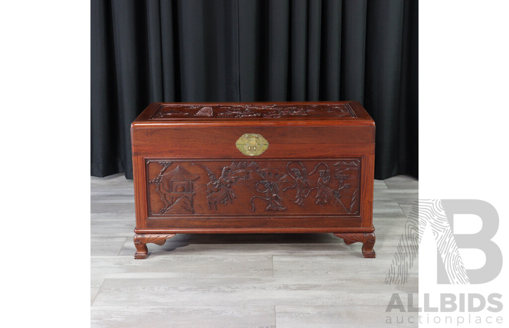 Modern Chinese Camphorwood Trunk