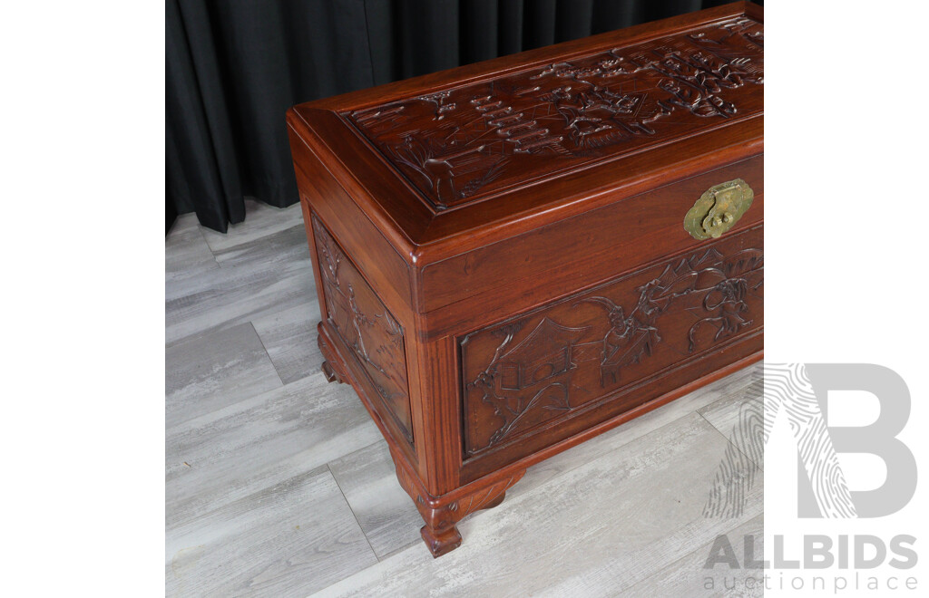 Modern Chinese Camphorwood Trunk