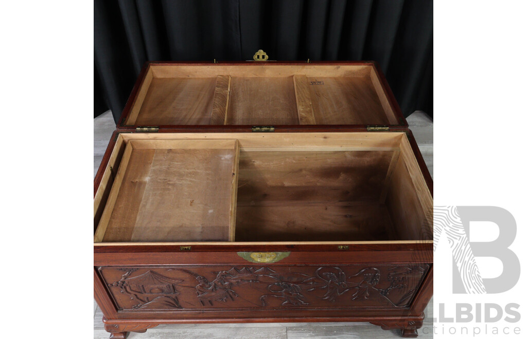 Modern Chinese Camphorwood Trunk