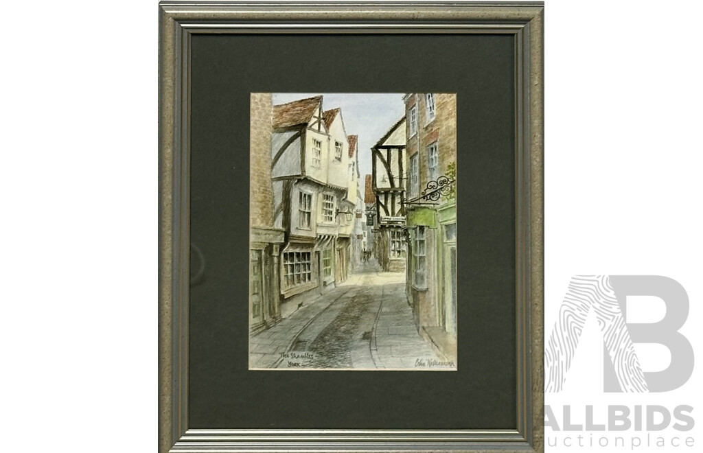 Colin Williamson, (20th Century, British), York; the Shambles, York; Hutton-Le-Hole, Yorkshire; Watendlath & Swaledale, Collection of Five Quality Prints of Original Watercolours, 31 x 26 cm (frames) (5)