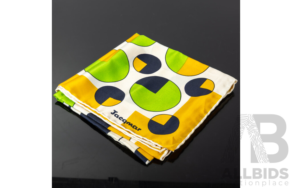 Collection Silk Scarves Including Ginnie Johansen, Two Jacqmar Examples, Christian Dior and More