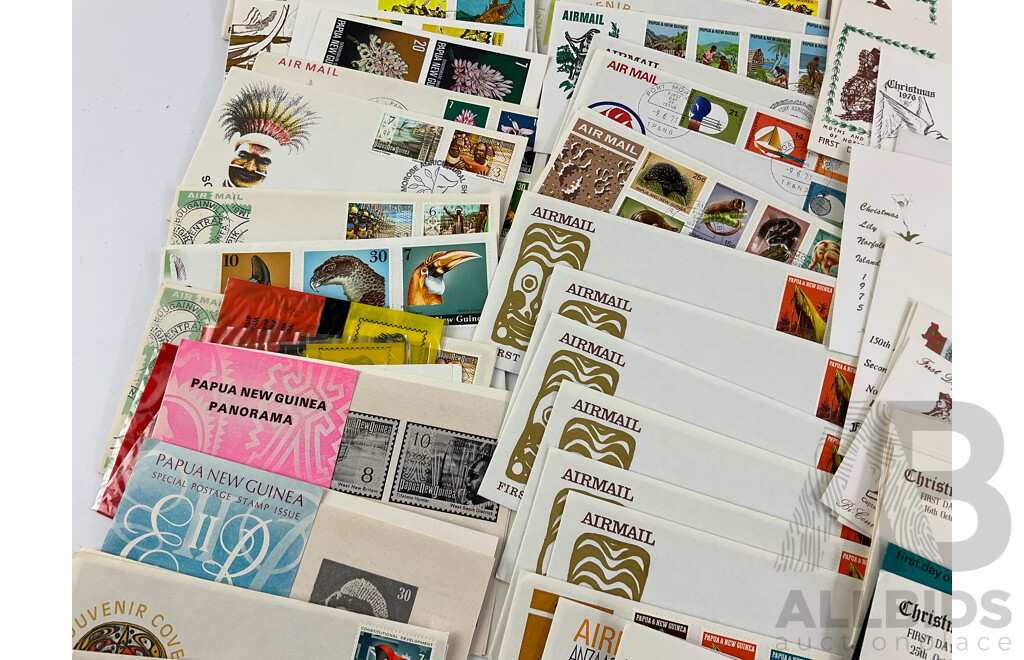 Collection of 1970's PNG and Norfolk Island First Day Covers