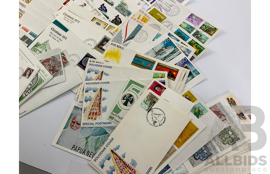 Collection of 1970's PNG and Norfolk Island First Day Covers