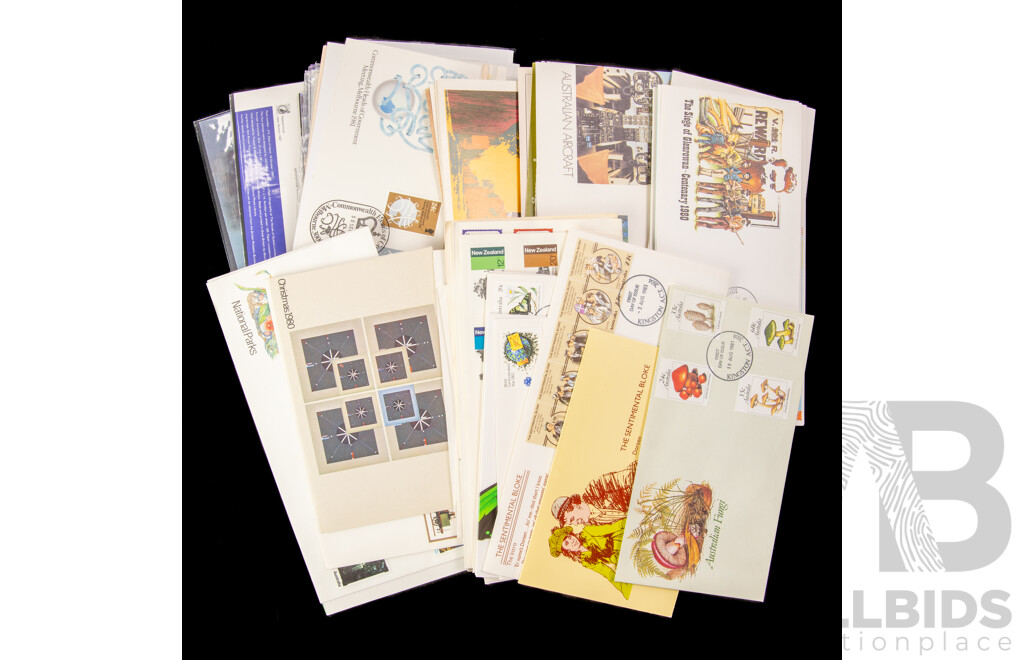 Collection of Australian Stamp Packs and First Day Covers, Examples Spanning 1969 to 1982