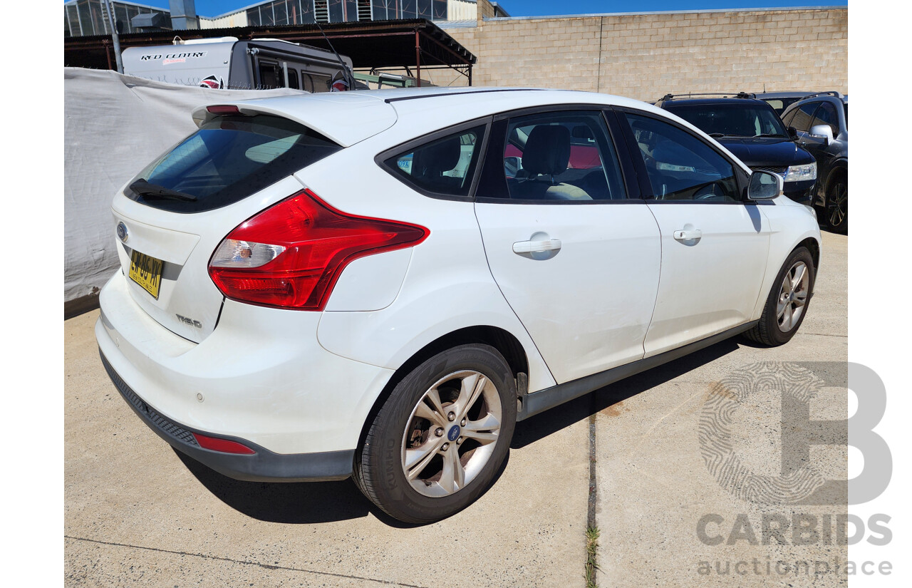 7/2013 Ford Focus Trend LW MK2 5d Hatchback White 2.0L