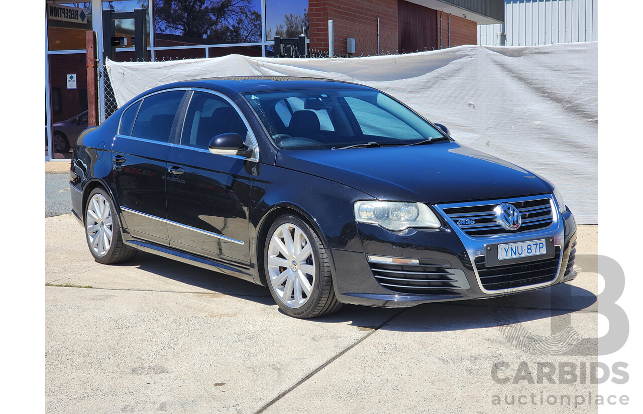 10/2009 Volkswagen Passat R36 3C MY09 UPGRADE 4d Sedan Black 3.6L