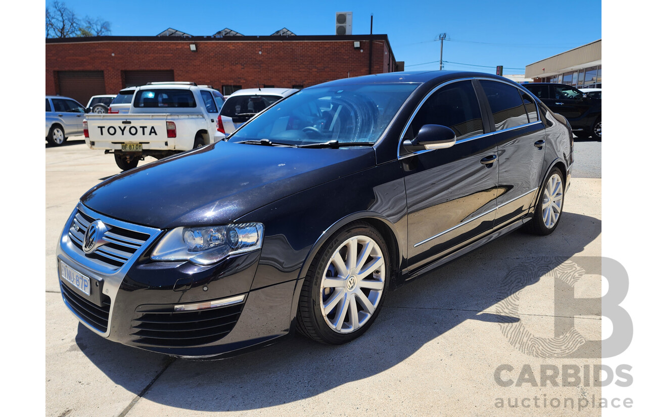 10/2009 Volkswagen Passat R36 3C MY09 UPGRADE 4d Sedan Black 3.6L