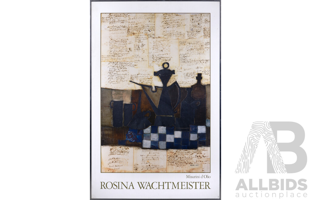 Rosina Wachtmeister, (20th Century, Austrian, 1939-), Misurini D'Olio and Casa Cantagalli, Beautiful Pair of Reproduction Colour Prints with Silver Foiling, 94 x 62.5 cm (frames) (2)