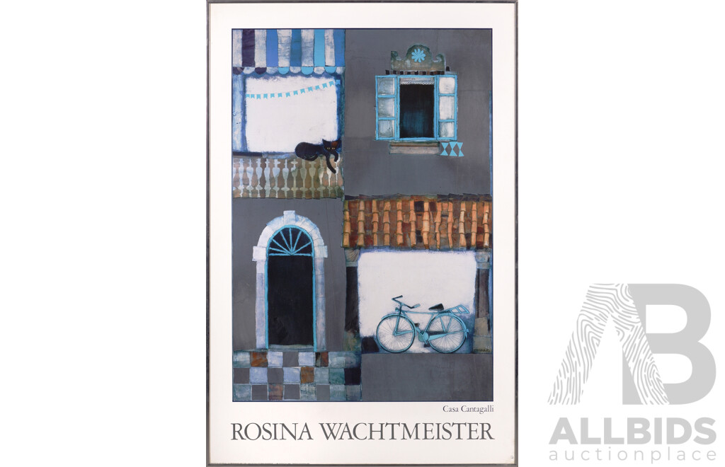 Rosina Wachtmeister, (20th Century, Austrian, 1939-), Misurini D'Olio and Casa Cantagalli, Beautiful Pair of Reproduction Colour Prints with Silver Foiling, 94 x 62.5 cm (frames) (2)