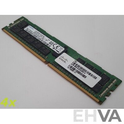 Samsung 32GB ECC DDR4 2666V RDIMM RAM - Lot of Four