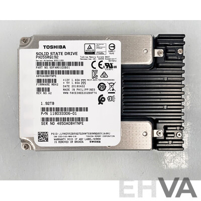 Toshiba (PX05SRQ192) 1.92TB SAS 12Gbps 2.5-Inch Solid State Drive - Lot of Two