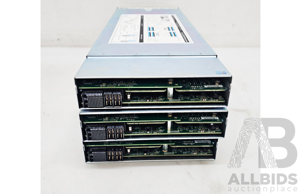 Cisco (UCS-B200-M3) Dual Intel Xeon Core CPU Blade Server - Lot of Three W/ 1152GB DDR3 Total