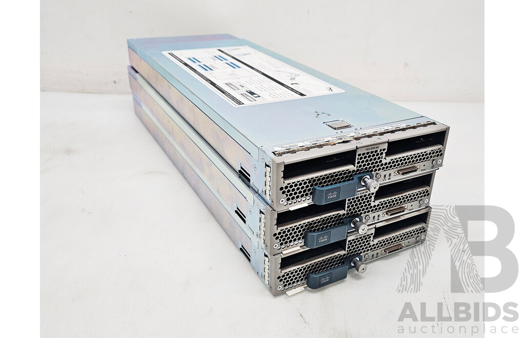 Cisco (UCS-B200-M3) Dual Intel Xeon Core CPU Blade Server - Lot of Three W/ 1152GB DDR3 Total