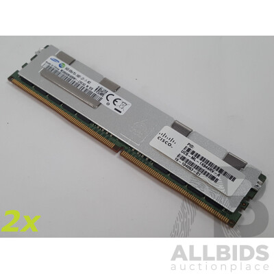 Samsung 64GB ECC DDR4 2400T RDIMM RAM - Lot of Two