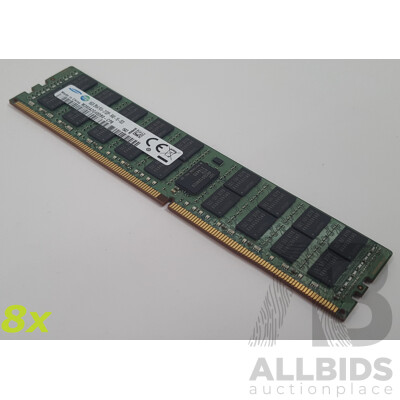 Samsung 16GB ECC DDR4 2133P RDIMM RAM - Lot of Eight