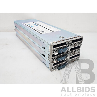 Cisco (UCS-B200-M3) Dual Intel Xeon Core CPU Blade Server - Lot of Three W/ 1152GB DDR3 Total