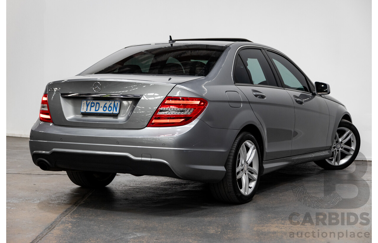 12/2012 Mercedes-Benz C200 BE W204 MY12 4d Sedan Palladium Silver Turbo 1.8L