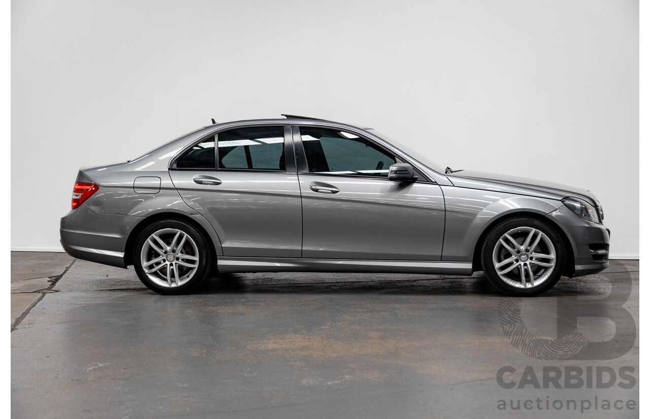 12/2012 Mercedes-Benz C200 BE W204 MY12 4d Sedan Palladium Silver Turbo 1.8L