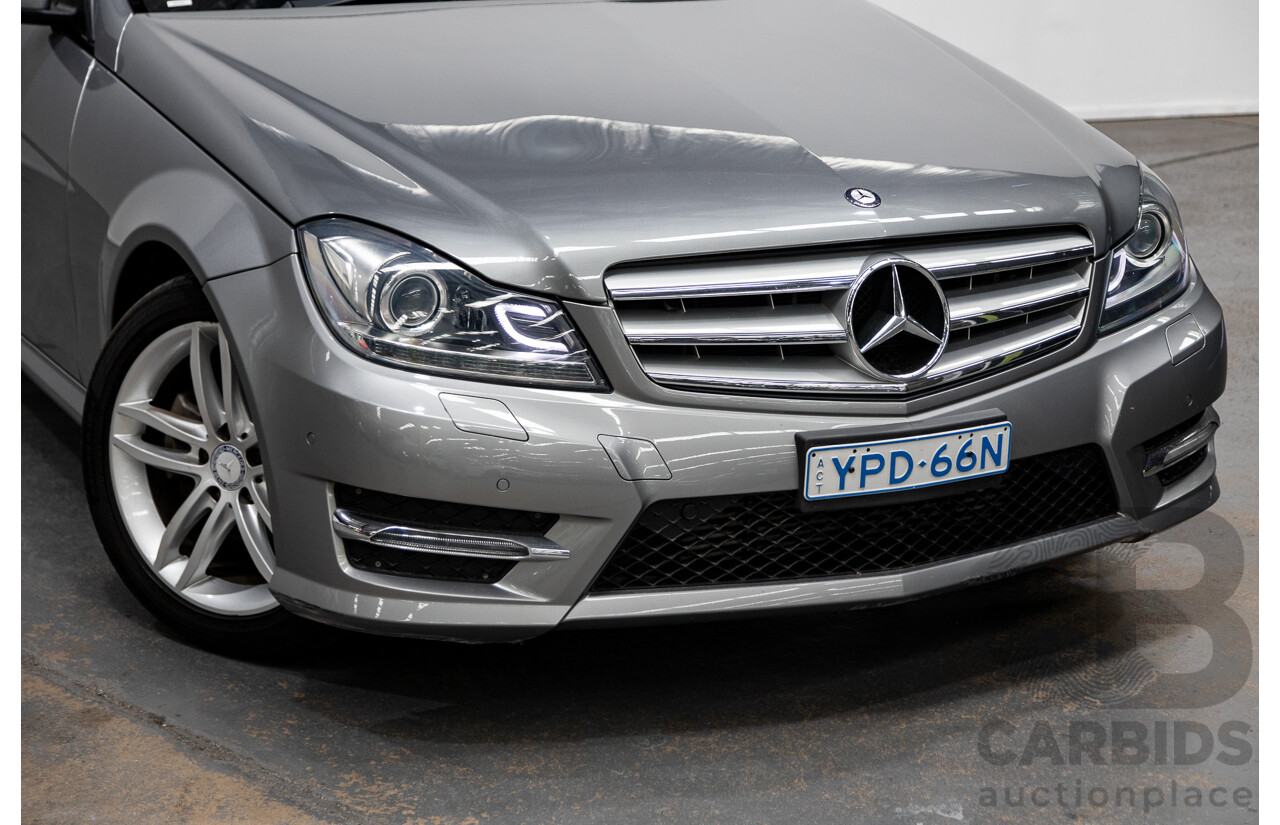 12/2012 Mercedes-Benz C200 BE W204 MY12 4d Sedan Palladium Silver Turbo 1.8L