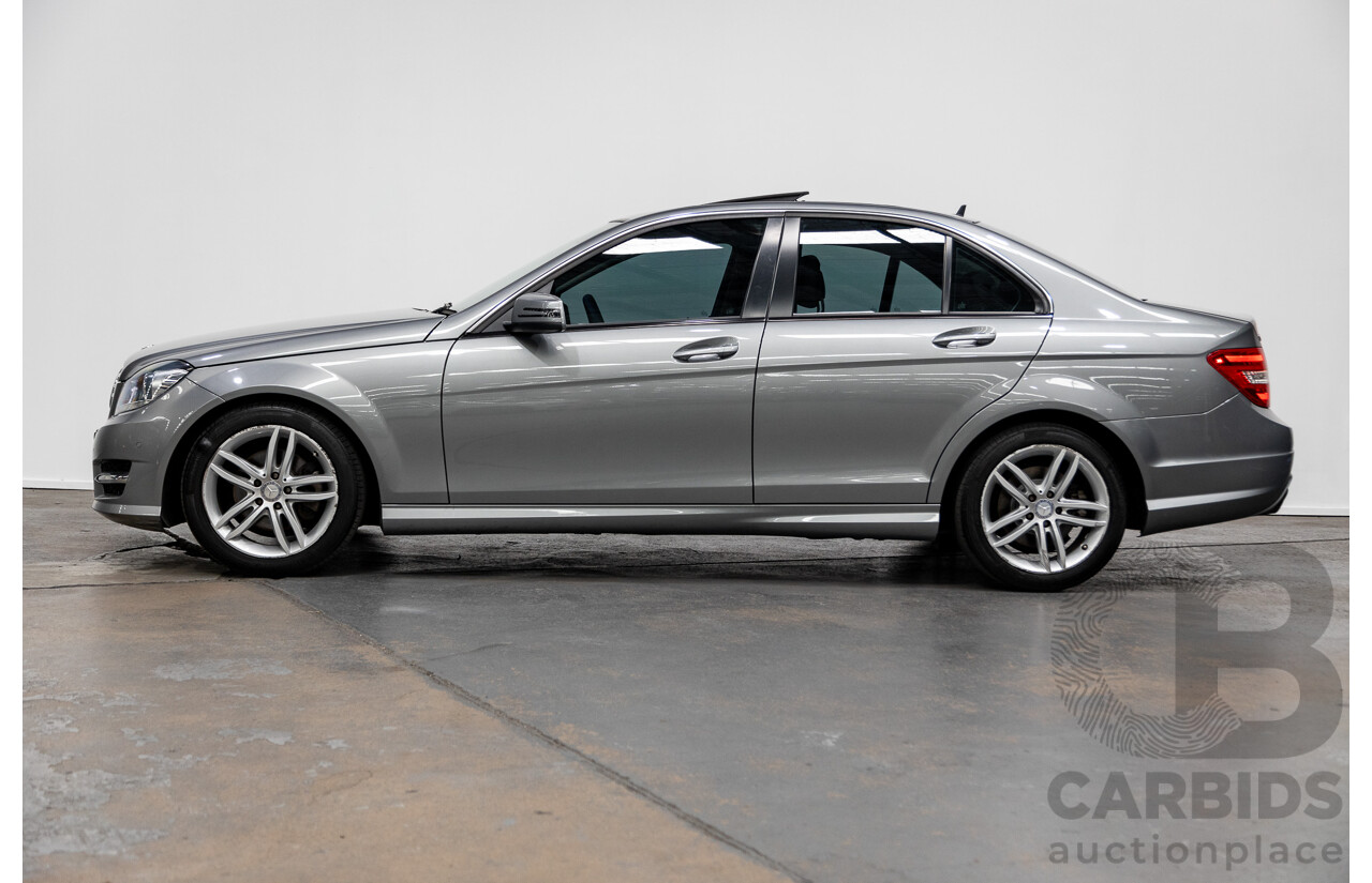 12/2012 Mercedes-Benz C200 BE W204 MY12 4d Sedan Palladium Silver Turbo 1.8L