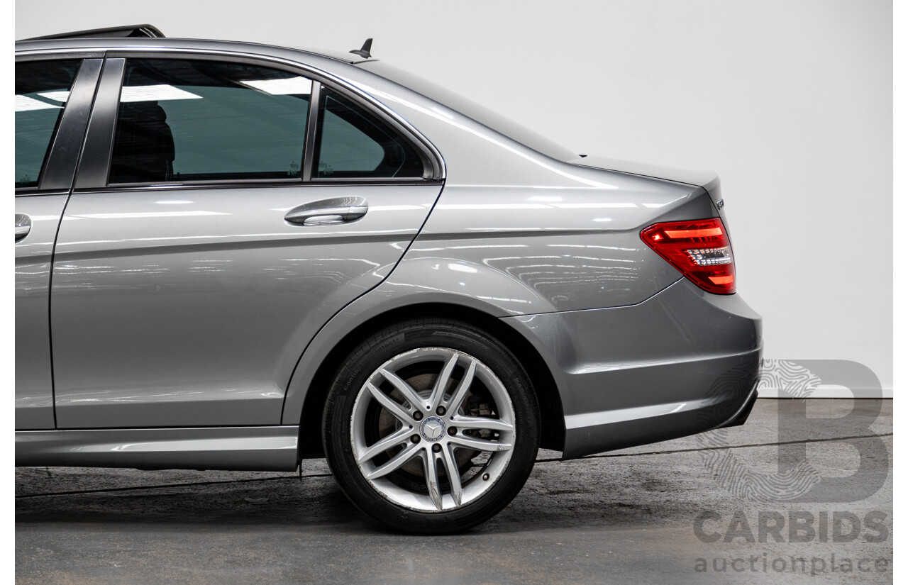 12/2012 Mercedes-Benz C200 BE W204 MY12 4d Sedan Palladium Silver Turbo 1.8L