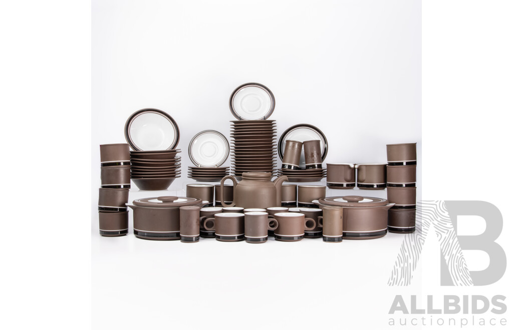 Hornsea Pottery 'Contrast' Tableware Set - 64 Pieces