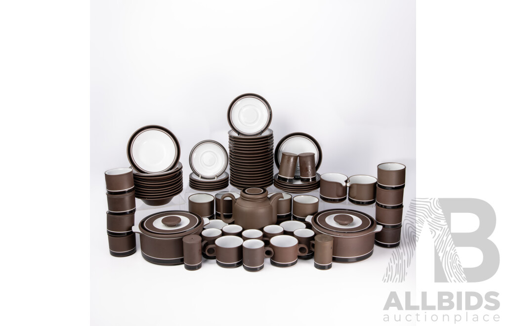 Hornsea Pottery 'Contrast' Tableware Set - 64 Pieces