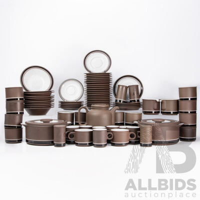 Hornsea Pottery 'Contrast' Tableware Set - 64 Pieces