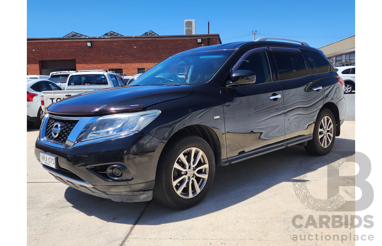 11/2015 Nissan Pathfinder ST (4x2) R52 MY15 4d Wagon Black 3.5L