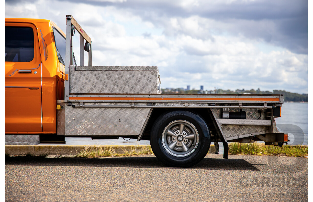 1/1979 Ford F100 Custom Tabletop Utility Tangerine Orange V8 5.8L - Dual Tank LPG Conversion