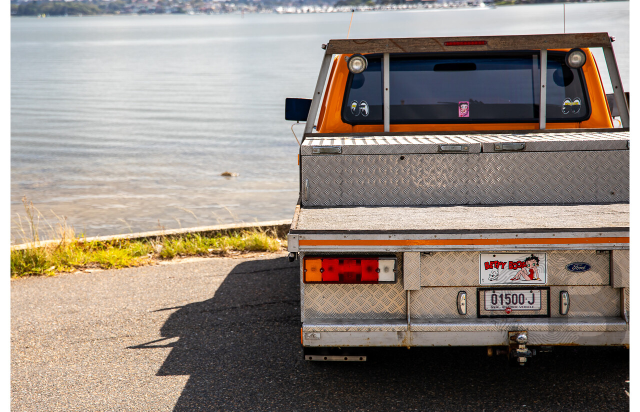 1/1979 Ford F100 Custom Tabletop Utility Tangerine Orange V8 5.8L - Dual Tank LPG Conversion