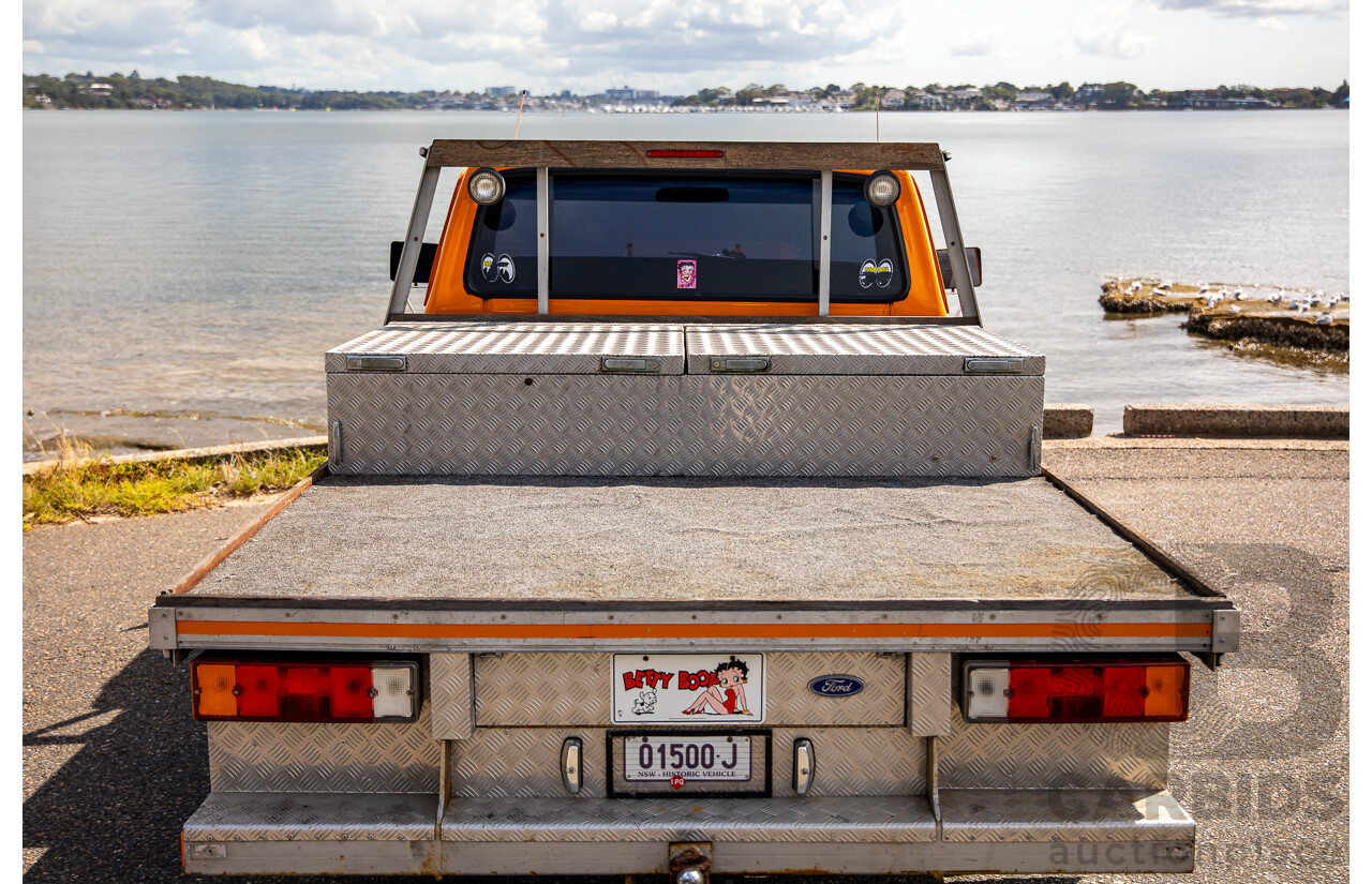 1/1979 Ford F100 Custom Tabletop Utility Tangerine Orange V8 5.8L - Dual Tank LPG Conversion