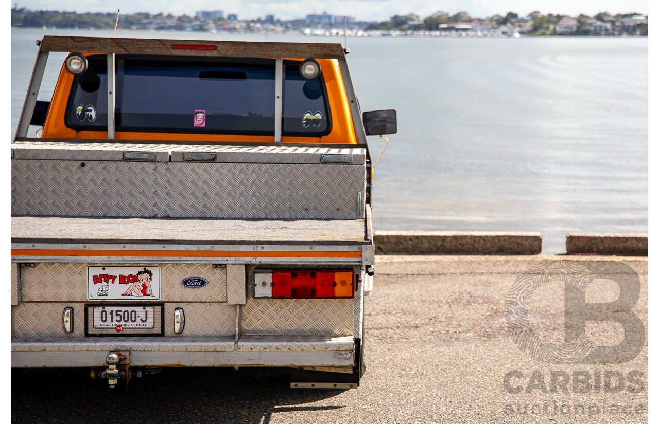 1/1979 Ford F100 Custom Tabletop Utility Tangerine Orange V8 5.8L - Dual Tank LPG Conversion