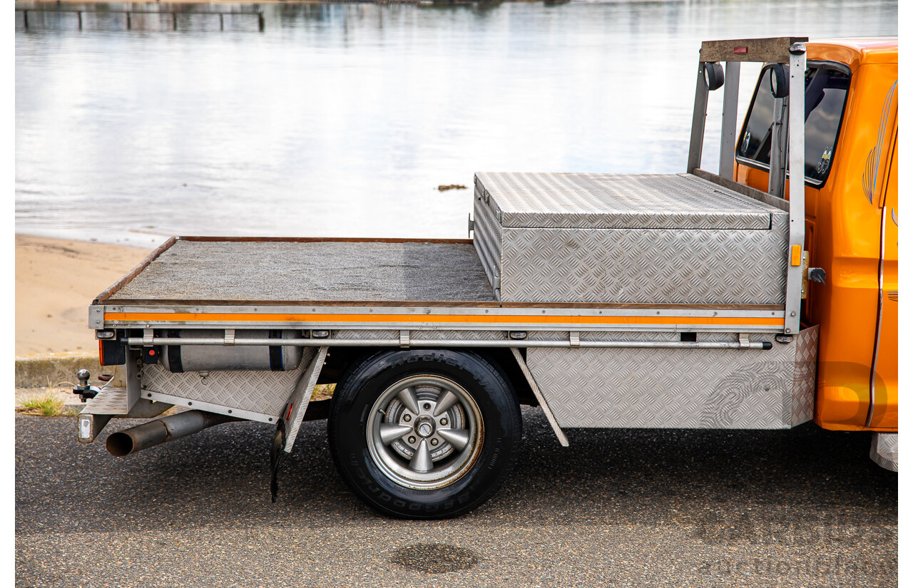 1/1979 Ford F100 Custom Tabletop Utility Tangerine Orange V8 5.8L - Dual Tank LPG Conversion