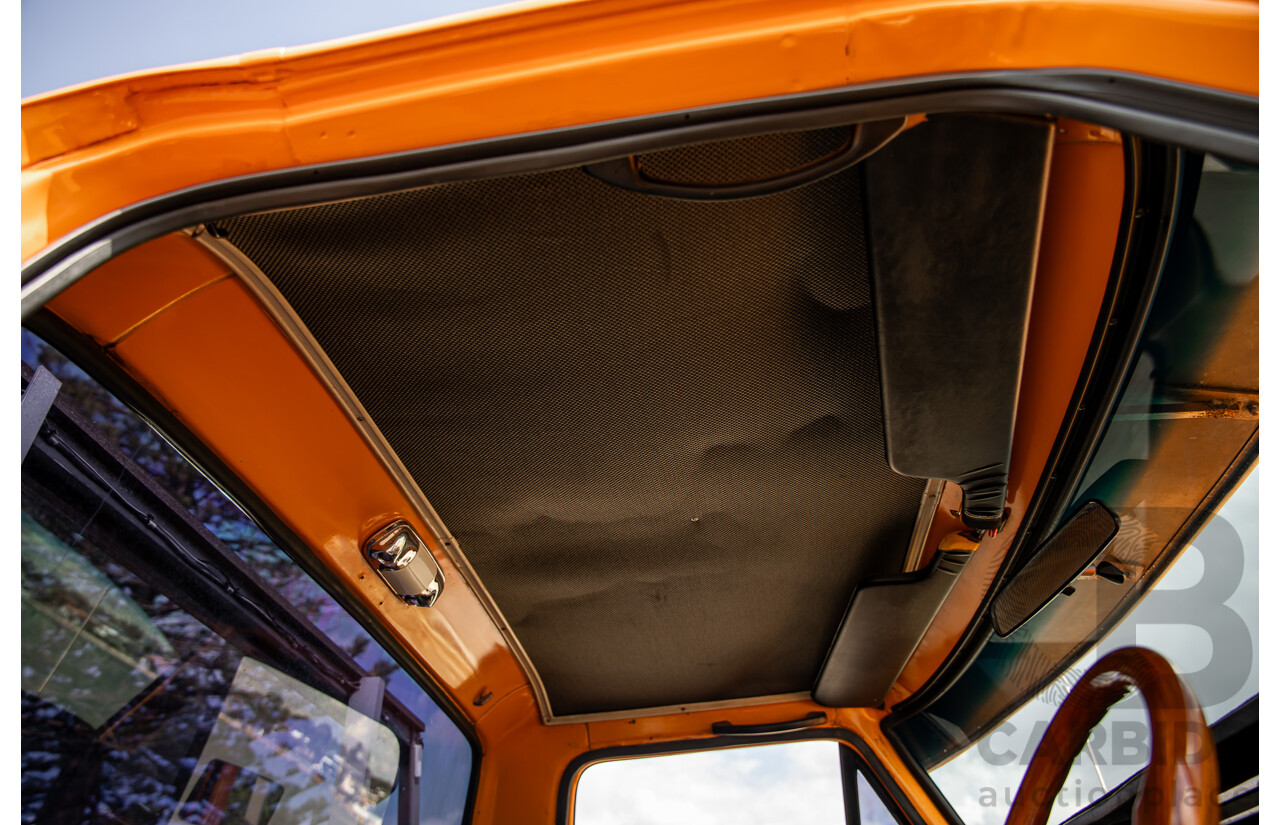 1/1979 Ford F100 Custom Tabletop Utility Tangerine Orange V8 5.8L - Dual Tank LPG Conversion