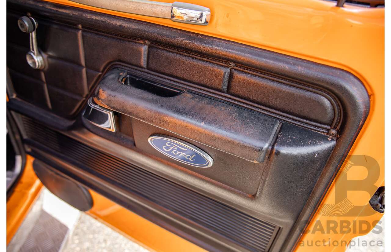 1/1979 Ford F100 Custom Tabletop Utility Tangerine Orange V8 5.8L - Dual Tank LPG Conversion