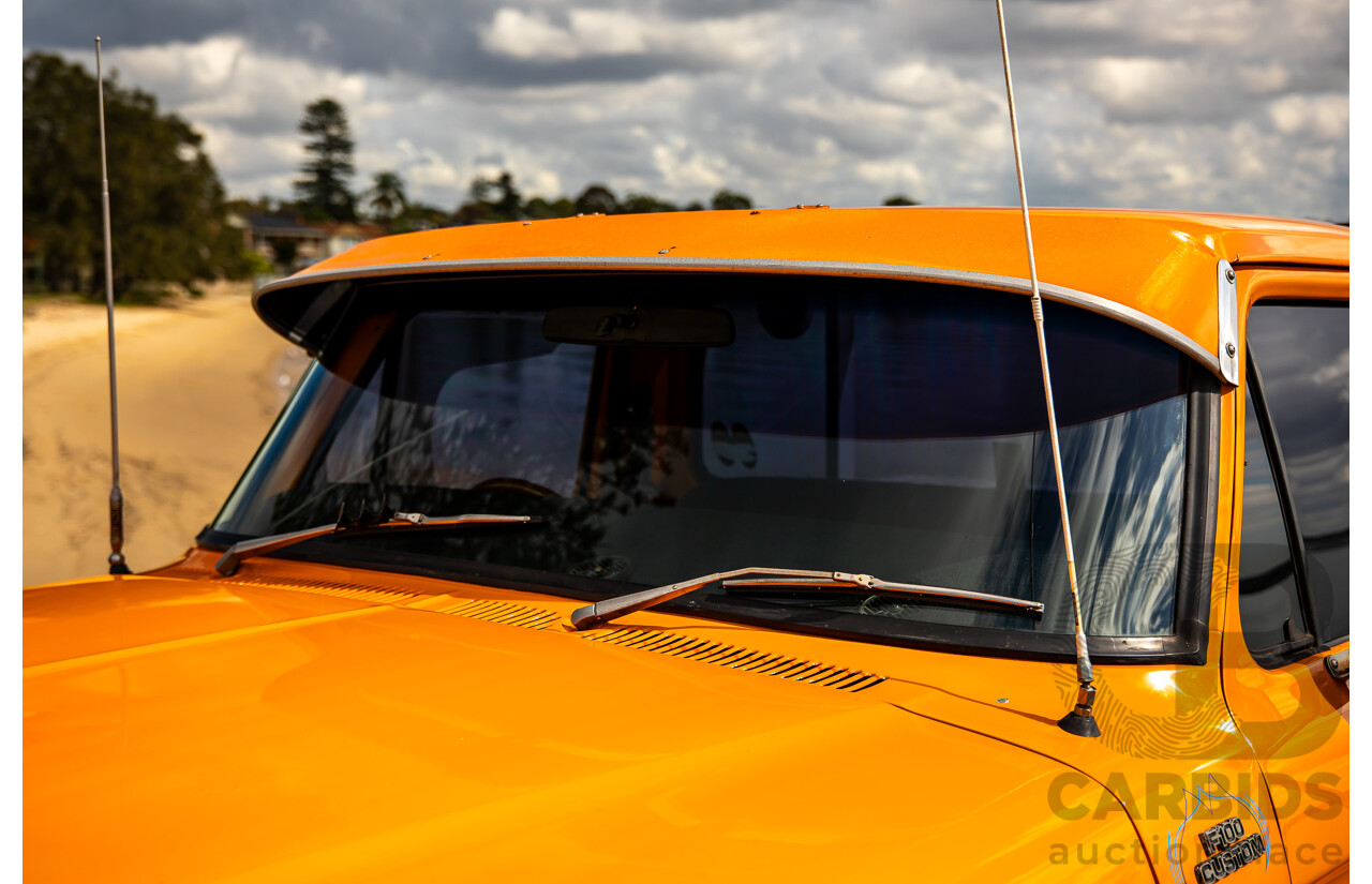 1/1979 Ford F100 Custom Tabletop Utility Tangerine Orange V8 5.8L - Dual Tank LPG Conversion