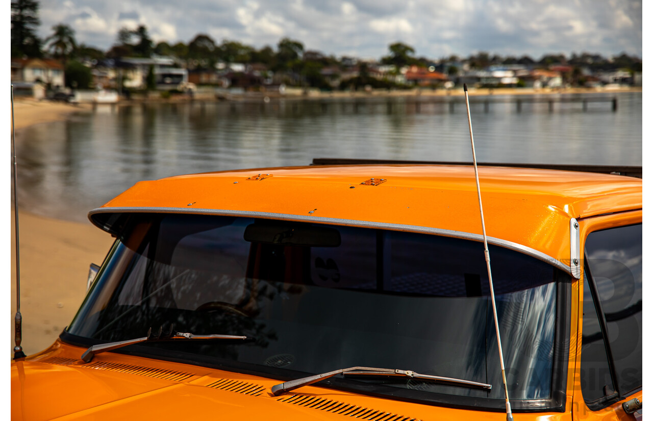 1/1979 Ford F100 Custom Tabletop Utility Tangerine Orange V8 5.8L - Dual Tank LPG Conversion