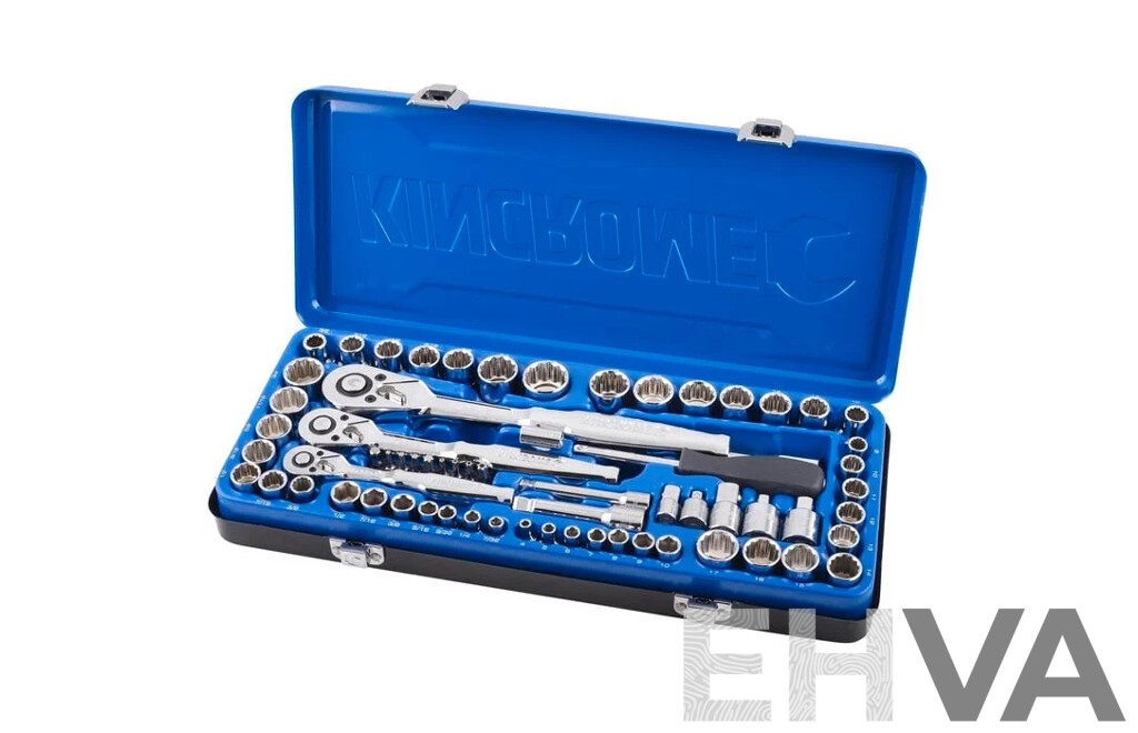KINCROME 75 Piece Socket Set (K28091) - ORP $289