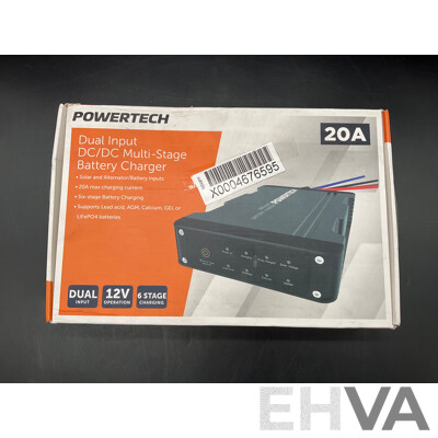 POWERTECH Dual Input DC/DC Multi-Stage Battery Charger 20V - ORP $269