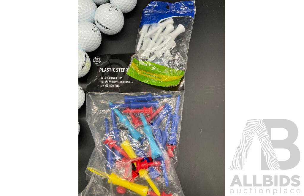 CALLWAY Warbird Golf Balls and GOLFCRAFT Tees