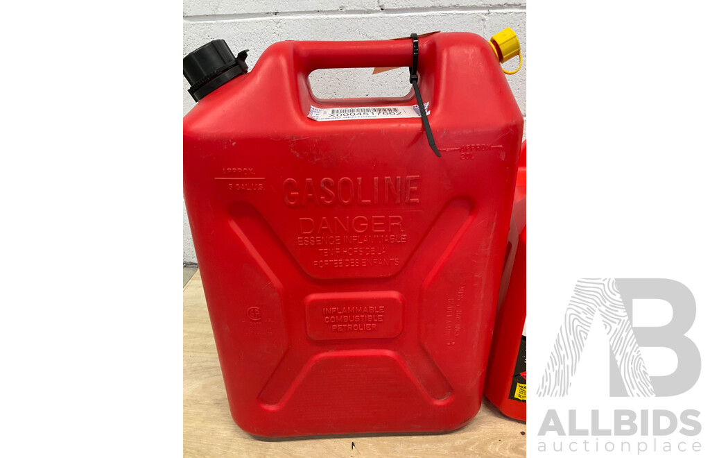 Jerry Can 20L and 10L - Lot of 2