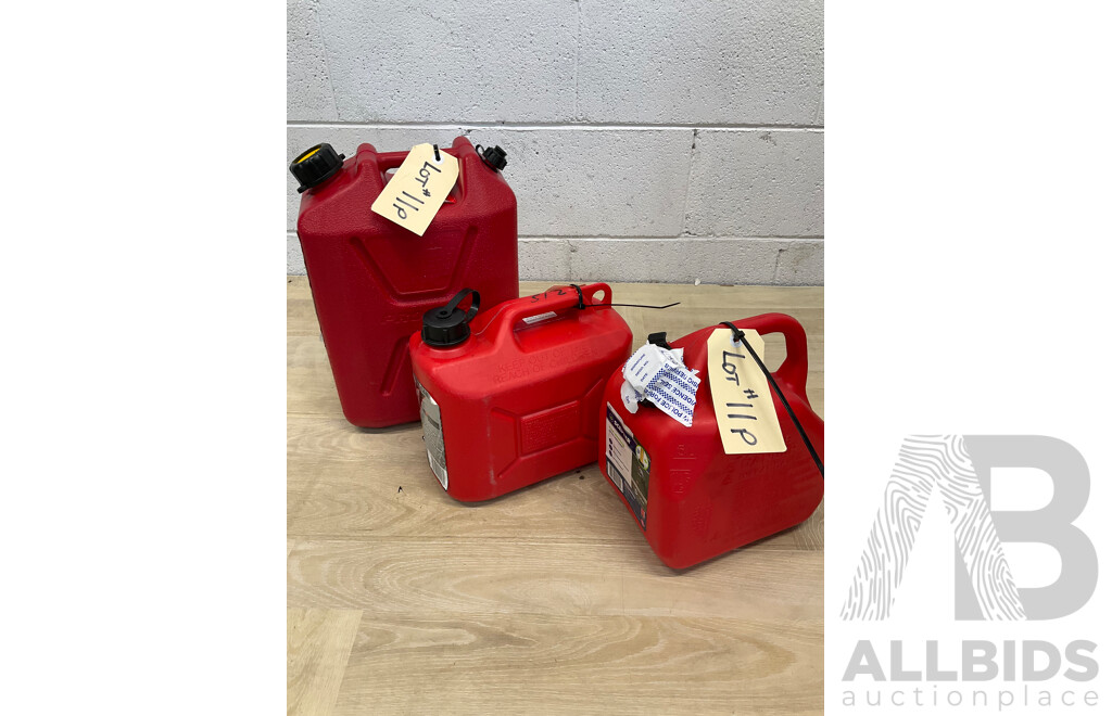 Jerry Can 10L and 2x 5L - Lot of 3