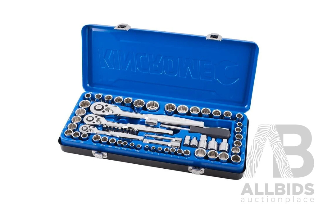 KINCROME 75 Piece Socket Set (K28091) - ORP $289