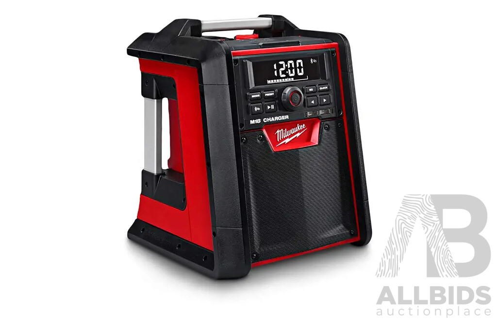 MILWAUKEE 18V Bluetooth Job Site Radio/Charger Skin (M18RC-0) - ORP $438