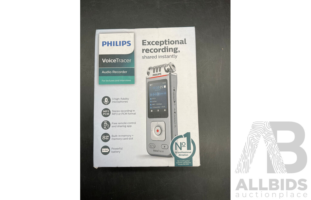 PHILIPS VoiceTracer Voice Recorder (DVT4110) - ORP $210