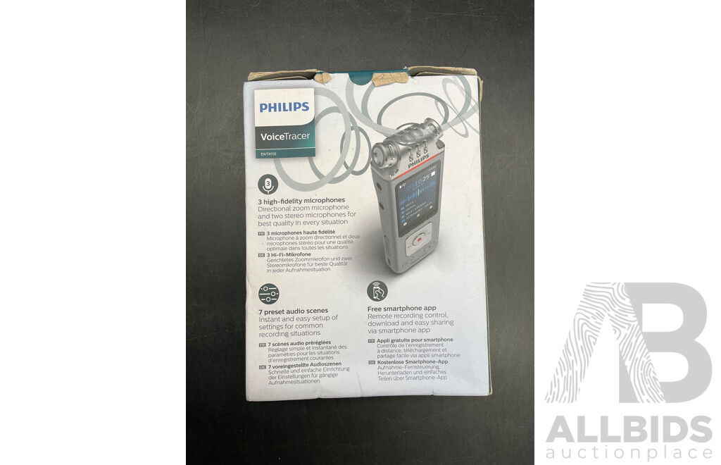 PHILIPS VoiceTracer Voice Recorder (DVT4110) - ORP $210