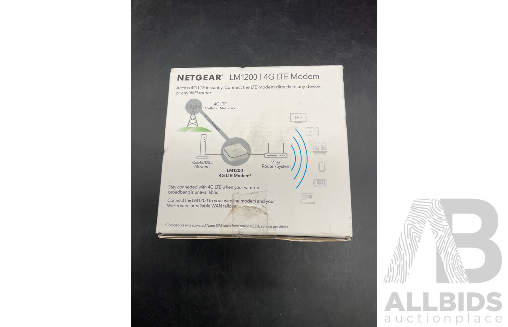 NETGEAR LM1200 4G LTE Modem - ORP $249