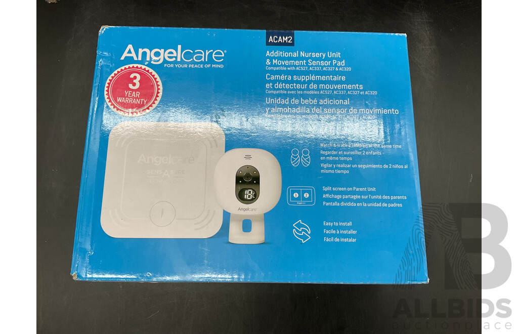 Angelcare ACAM2 Additional Camera & Sensor Pad Compatible with AC527/AC327/AC320  - ORP $269